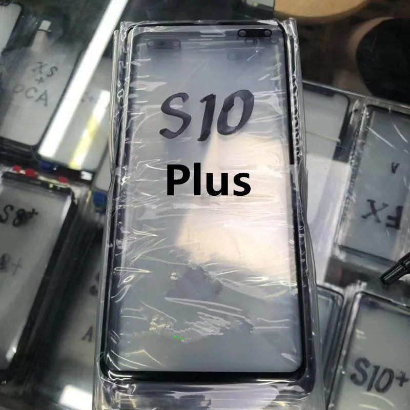 S10Plus внешний экран для samsung Galaxy S10 Plus Передняя сенсорная ЖК-панель дисплей из стекла крышка объектива телефон Ремонт Замена частей