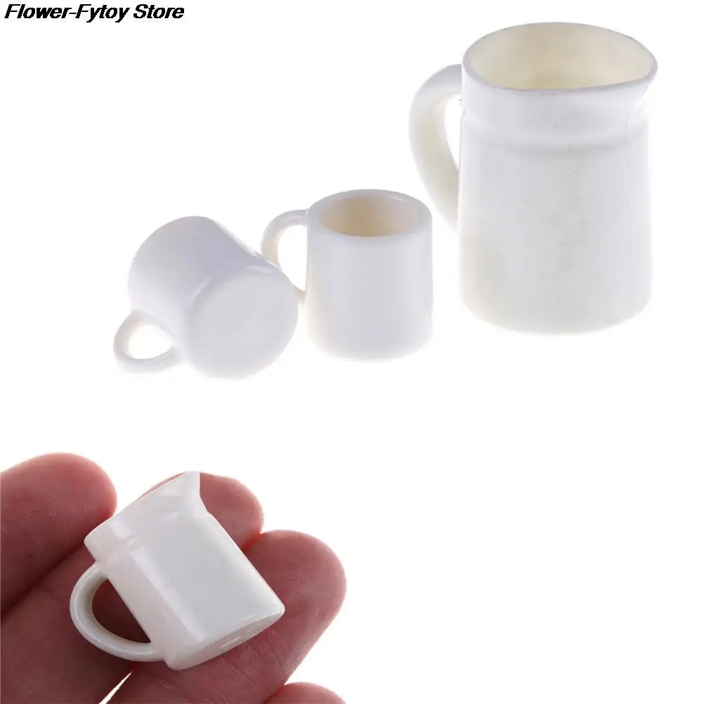 1set Mini Kawaii 112 Dolls House Miniature Cups Pot Set Dollhouse