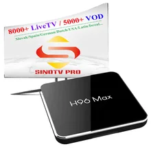 H96max S905 X2 Смарт IPTV Set-top box с 1 год китайско ТВ Pro Европа Нидерланды Словакия Венгрия Латинской США Каналы Канада Великобритания ТВ