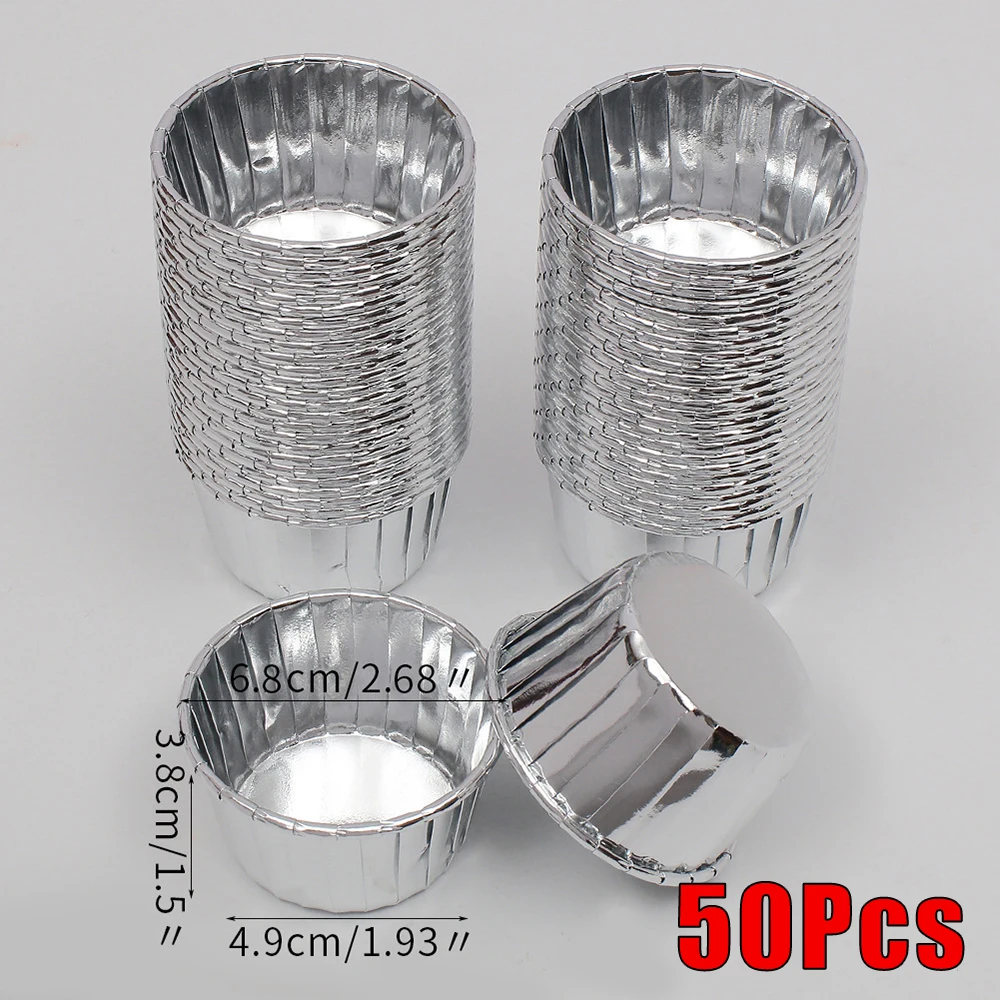 

50Pcs Muffin Case Striped Cupcake Paper &Foil Coated Cup Cake Mold Baking Cake Cups Mould Bakeware Kitchen Accessories