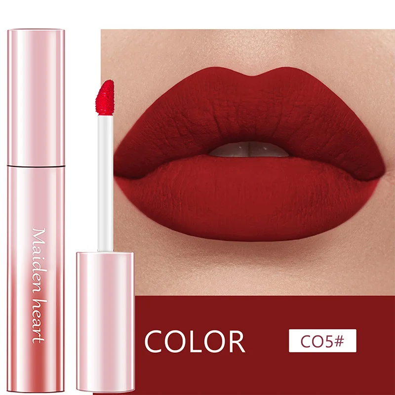 5 Raspberry color CHENJI, 10 цветов, бархатная Матовая жидкая губная помада, красивая глазурованная губная помада, водостойкая, стойкий блеск для губ, INS, Fastion, Корея, макияж - Цвет: 5 Raspberry color
