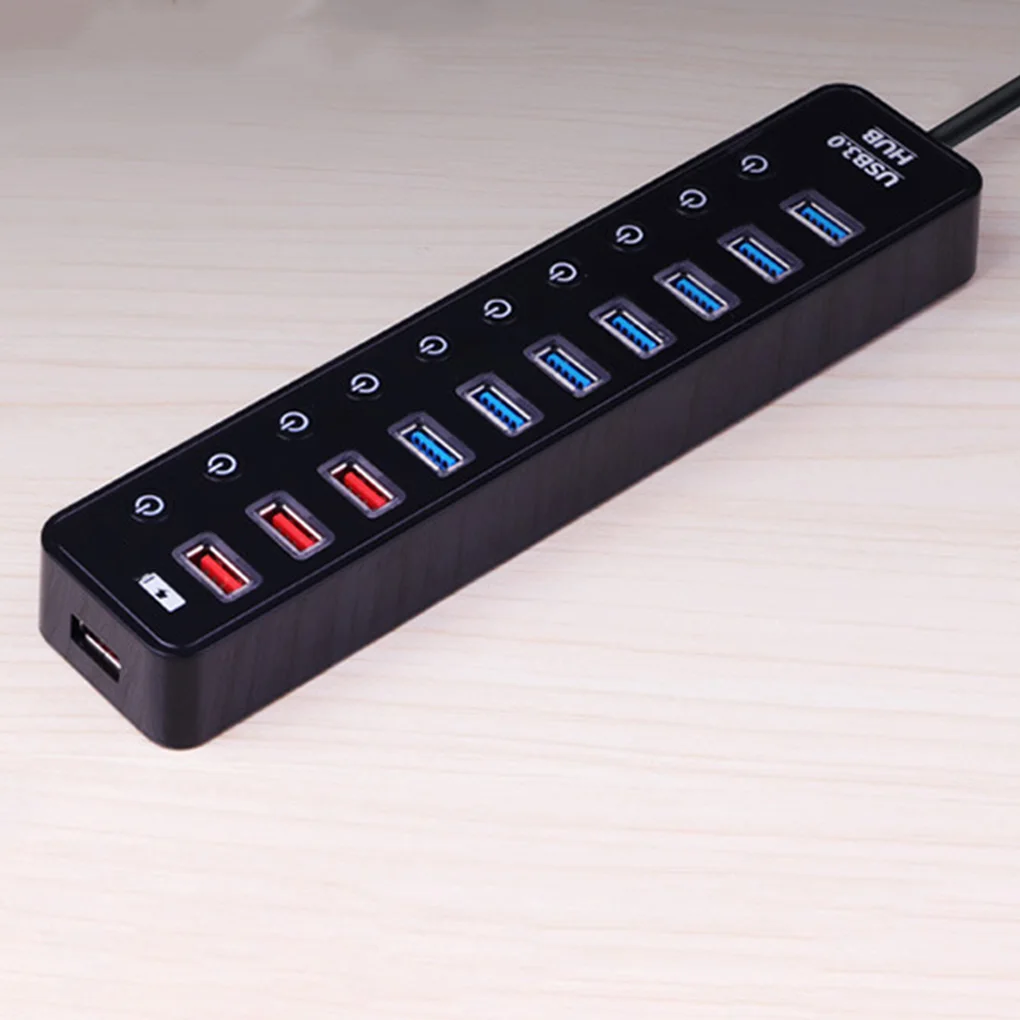 11 портов USB разветвитель 3,0 Высокоскоростная многофункциональная компьютерная розетка концентратор Универсальный адаптер для ноутбука штепсельная вилка США