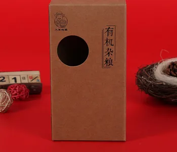 

Creative double layer floral gift box paper snack gift package box with PVC window ---DH10373