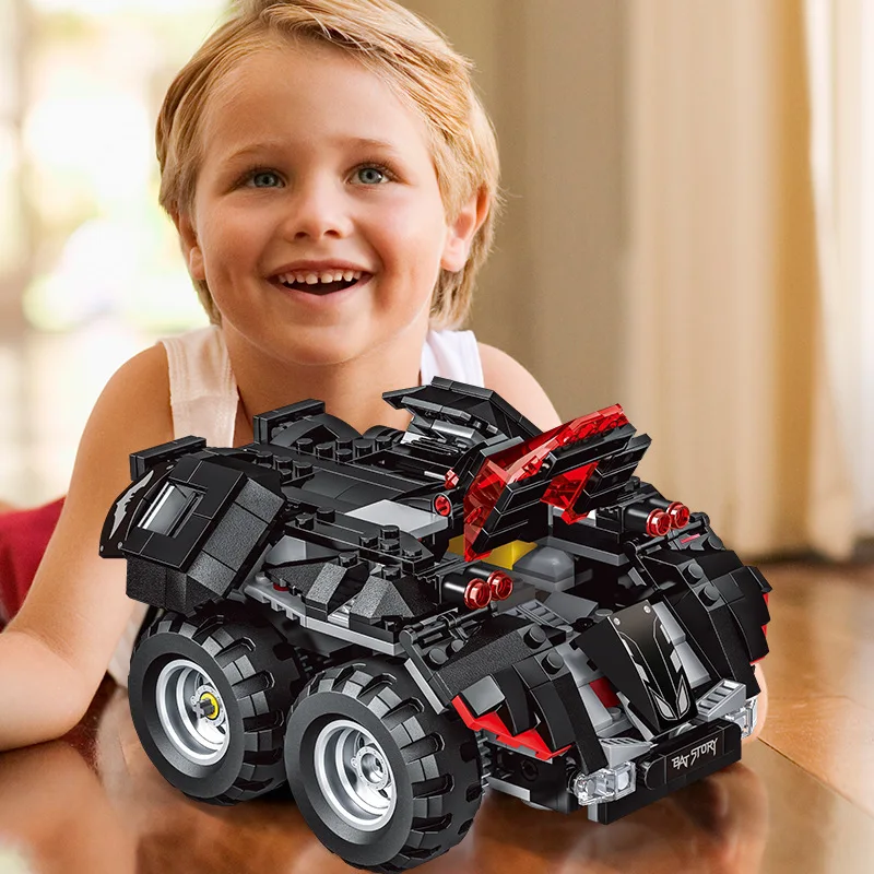 lepinblocks Super hero 13020 RC Controlled Batman Batmobile Compatible Movie Series model building blocks Bricks toys as 76112