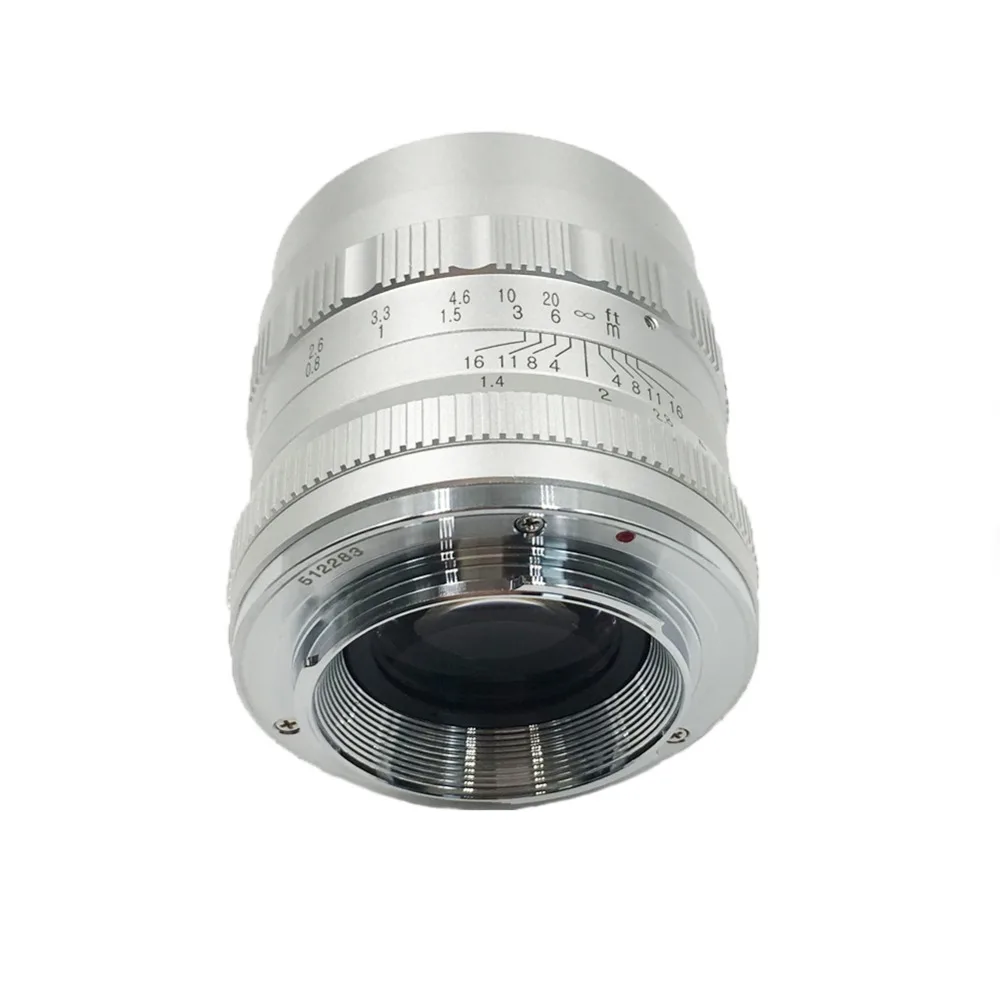 Brightin star 50 мм F1.4 Большая диафрагма беззеркальная камера объектив для Sony E-mount camera s