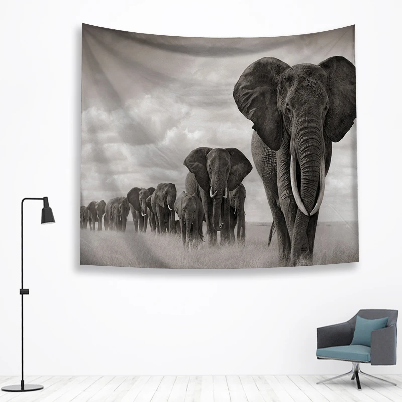 Слон стены Ttapestry висячие украшения богемный пляжный коврик фермерский дом Декор общежития МАНДАЛА ГОБЕЛЕН колдовство хиппи