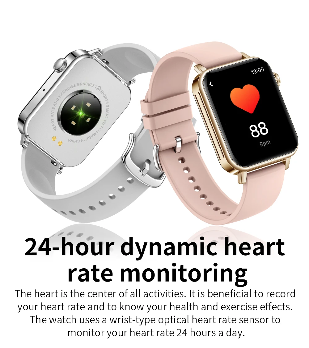 Women 1.69inch Color screen smartwatch Blood pressure and oxygen monitor smart watch women sprot Fitness tracker for Apple watch
