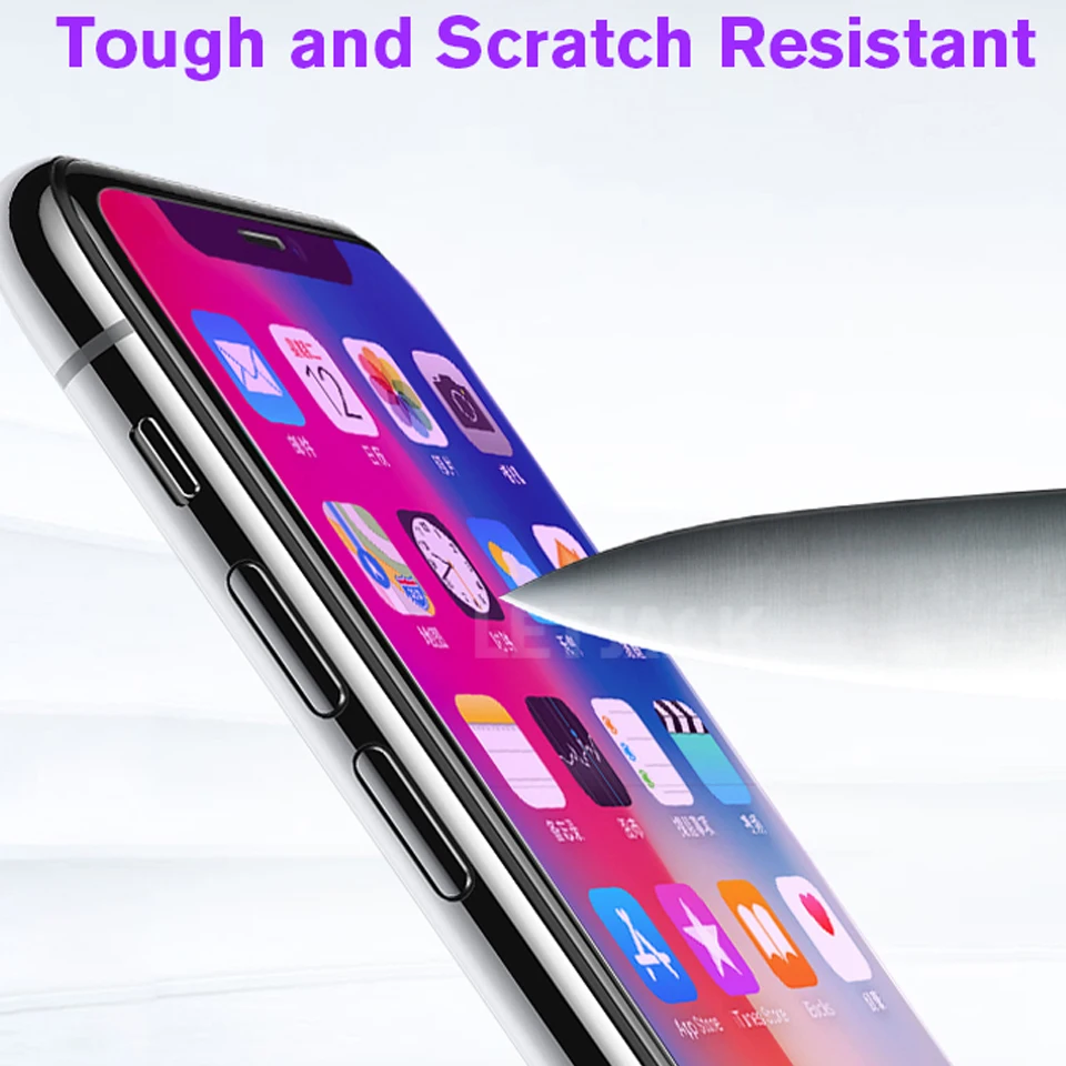 50Pcs Anti Blue Light Screen Protector For iPhone 12 11 13 Pro max X XR XS MAX Tempered Glass for iPhone6 6S 7 8 Protective Film