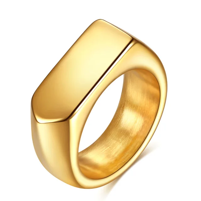 2021 New Ins Style Matching Drop Glaze Gold Statement Rings For Women Christmas Gift Stainless Steel Gothic Jewelry Accessories 