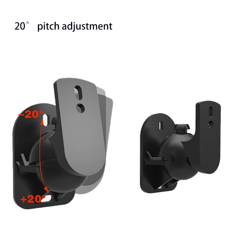 

Adjustable Universal Satellite Speaker Wall Mount Bracket Adjustable Swivel Ceiling Mount Clamp