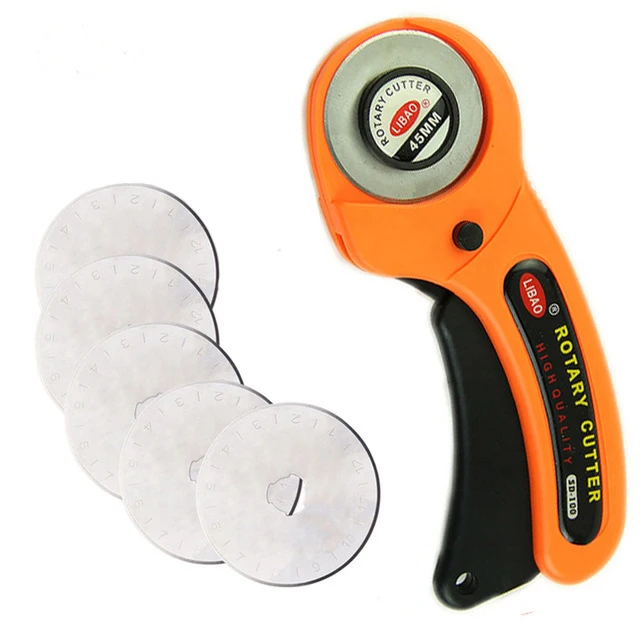 LeatherCraft 45mm Rotary Cutter Leather Cutting Tool Fabric Cutter Circular Blade DIY Patchwork Sewing Quilting Fit Olfa Cut|Cutting| - AliExpress