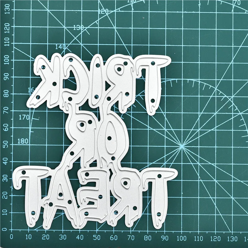 

DiyArts letter dies Halloween Trick or Treat Metal Cutting Dies New 2019 Card Making Scrapbooking Embossing Stencil Craft Dies