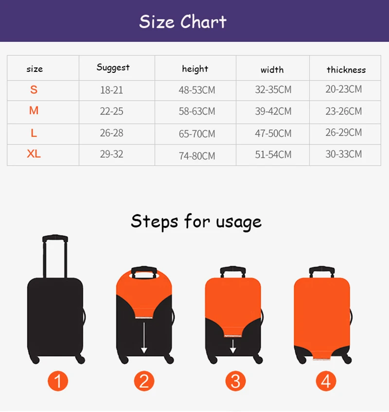 Горячая Сгущает чехол для дорожного чемодана одноцветное Цвет Высокое качество эластичный чехол для чемодана 18 20 24 26 28 32 дюймов дело