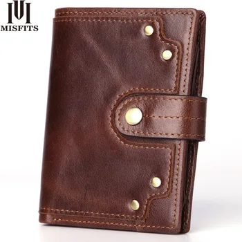 

New foreign trade explosion leather short mini men's business wallet high-end first layer leather coin purse