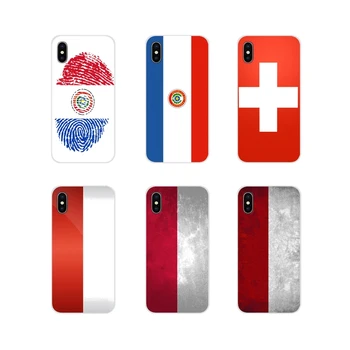 

National flag Poland Switzerland Paraguay TPU Bag Case For Apple iPhone X XR XS 11Pro MAX 4S 5S 5C SE 6S 7 8 Plus ipod touch 5 6
