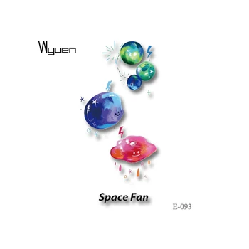 

Wyuen Original Weather Fake Tattoos Colorful Cartoon Tattoo Stickers Space Fan Waterproof Tatoo E-093