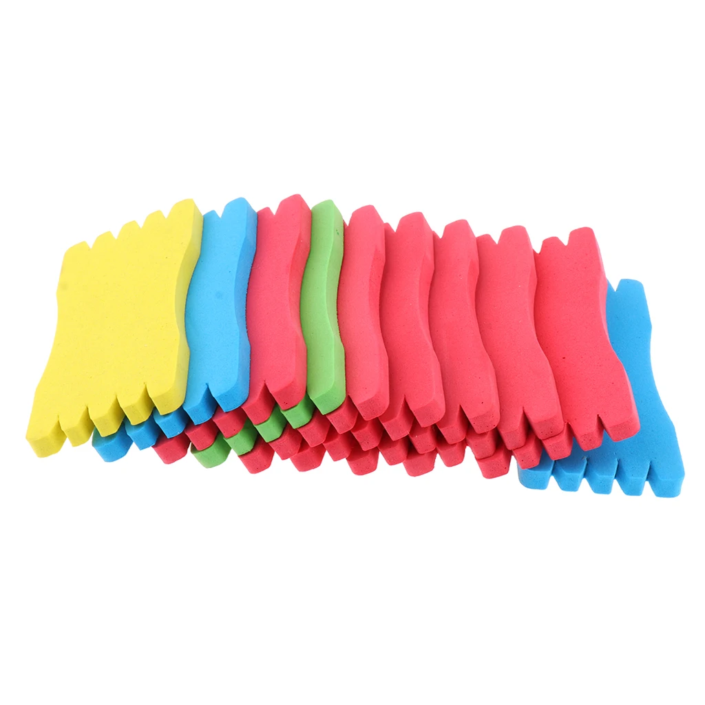 Perfeclan 20pcs Foam Winding Boards Fishing Line Leaders Rigs Storage Board