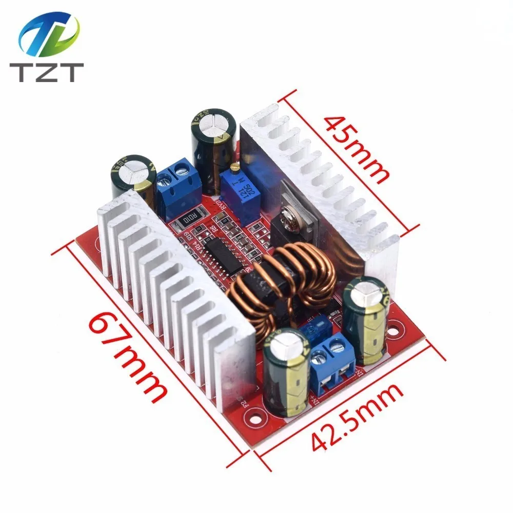 

DC 400W 15A Step-up Boost Converter Constant Current Power Supply LED Driver 8.5-50V to 10-60V Voltage Charger Step Up Module