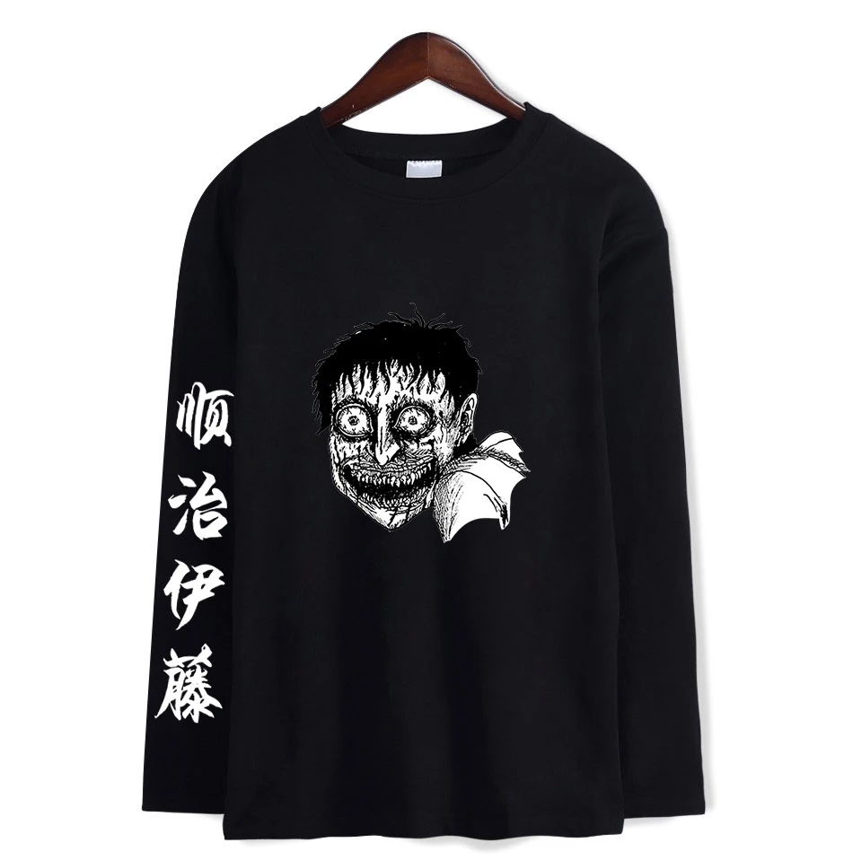 Junji ito 2D модные принтованные футболки женские/мужские повседневные футболки с длинным рукавом Новое поступление, горячая Распродажа, трендовая футболка