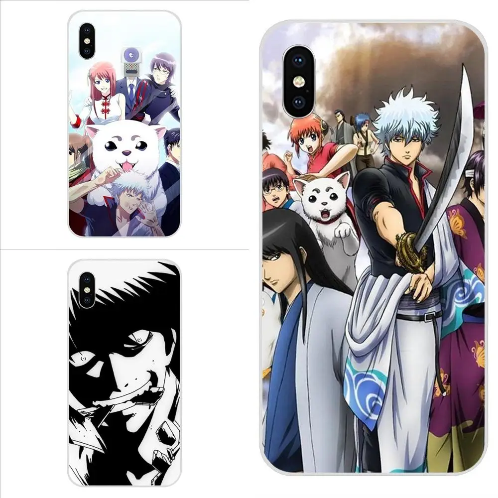 Аниме кошка мультфильм гинтама для Apple iPhone X XS Max XR 4 5 5C 4S SE 6 6S 7 8 Plus ТПУ оптовая
