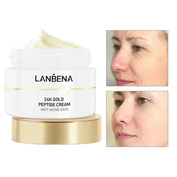 

Peptide Wrinkle Facial Cream 24k Gold Anti Aging Skin Moisturize Minimize Fine Lines Effectively Increases Elasticity #