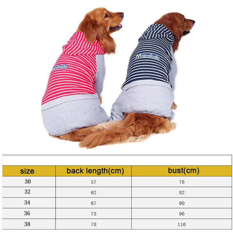 Cotton jumpsuit clothes for large dogs (4)