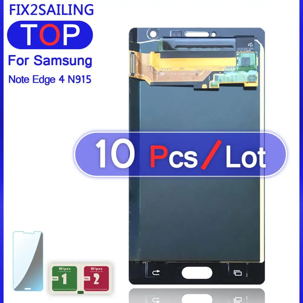 Дисплей N915 для samsung Galaxy Note 4 Edge N915 N9150 N915F Super AMOLED ЖК-дисплей протестированный рабочий сенсорный экран в сборе