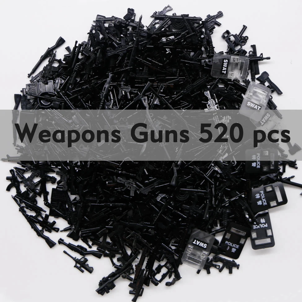 Bricks LegoINGlys Military Weapons Guns Building Blocks Lots ww2 Mini Army swat soldiers Arm City P
