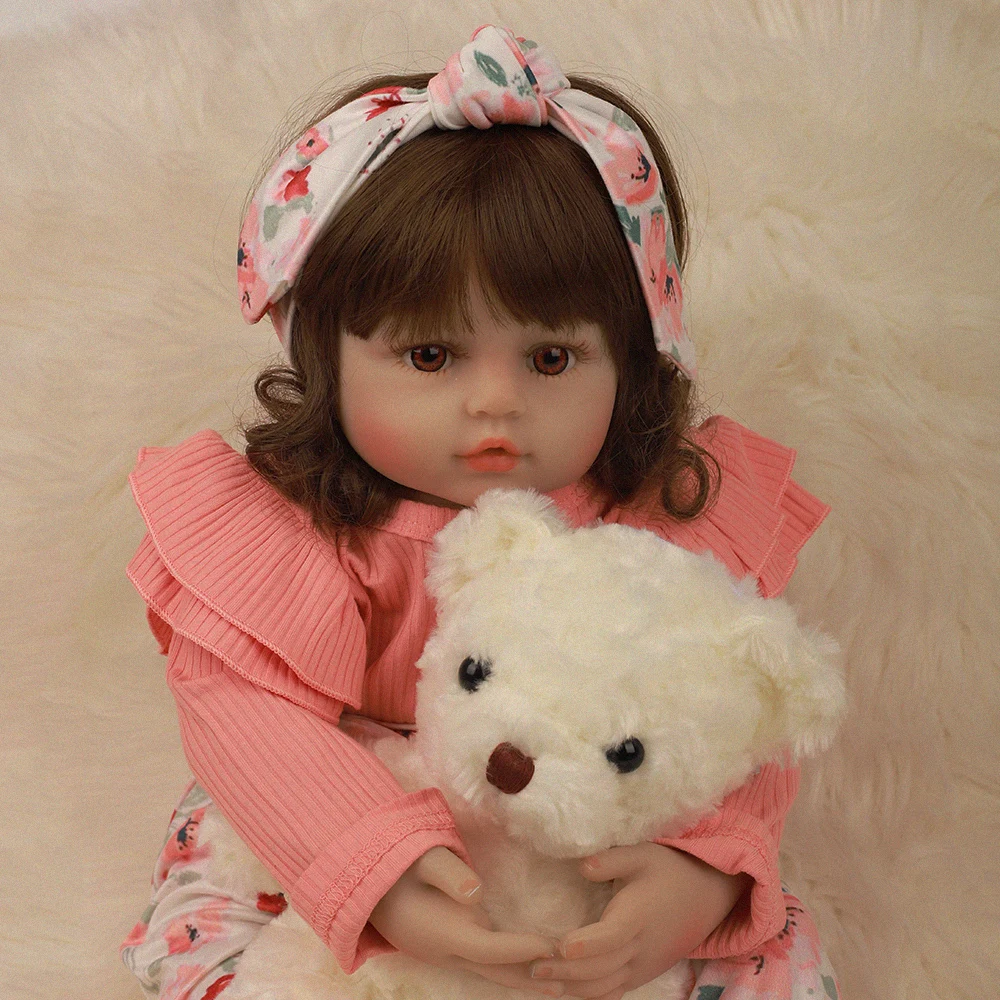 2" так по-настоящему как Bebe Reborn Baby куклы Мягкие силиконовые мягкие куклы тканевые тела новорожденные младенцы для детей Рождественский подарок 60 см