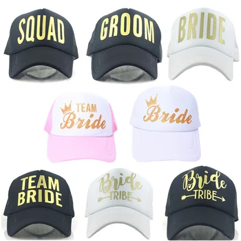 

Wedding Bridesmaid Gift Bride Tribe Baseball Cap Bachelorette Party Hat Team Bride To Be DIY Party Wedding Decoration Supplies