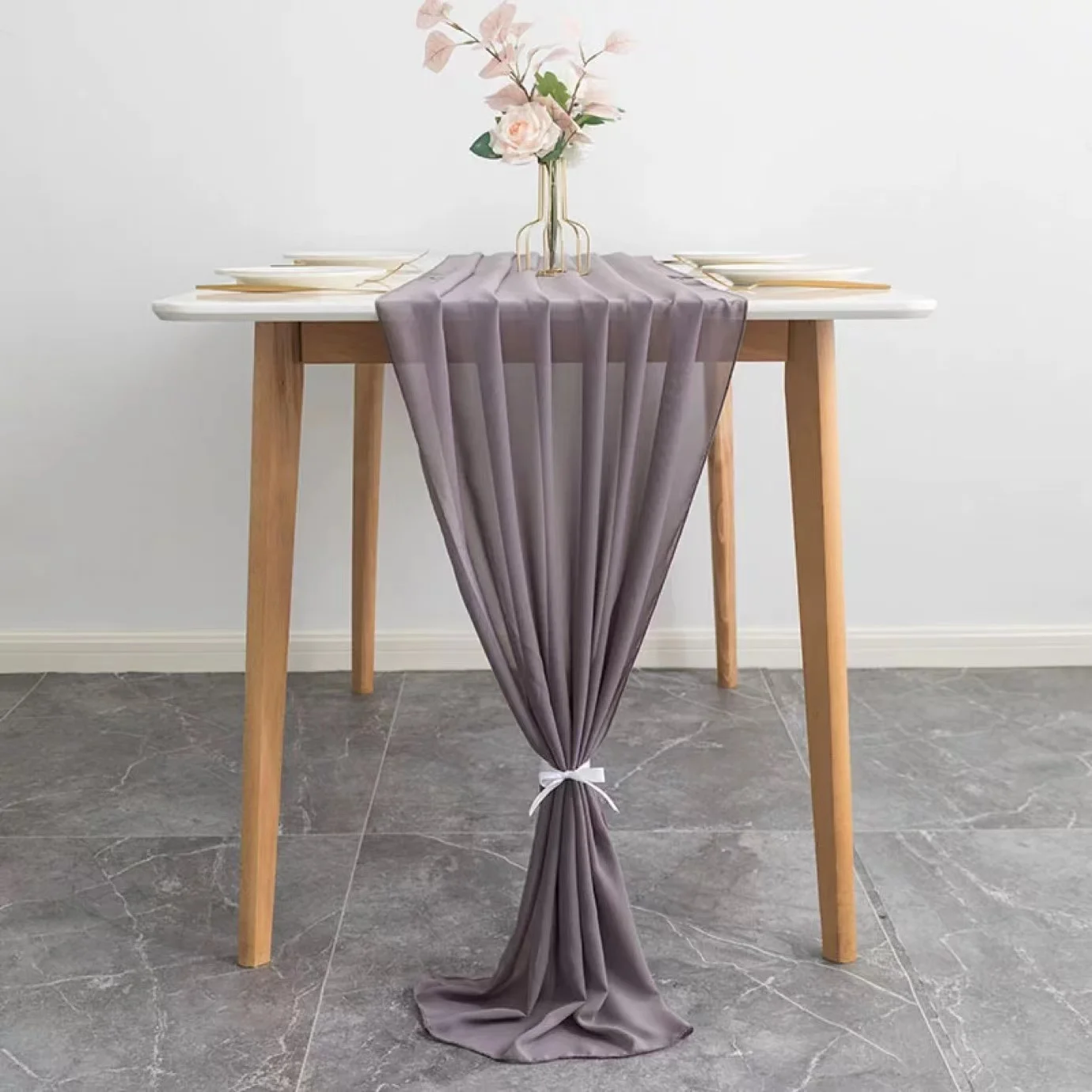 DecorMommt Tafelloper chiffon, donkerroze, tafelloper, decoratie, bruiloft, slaapkamer, voor verjaardag, vakantie, communie, feest, doop, decoratie, 2 stuks, 77 x 300 cm DecorMommt Tafelloper chiffon, donkerroze, tafelloper, decoratie, bruiloft, slaapkamer, voor verjaardag, vakantie, communie, feest, doop, decoratie, 2 stuks, 77 x 300 cm