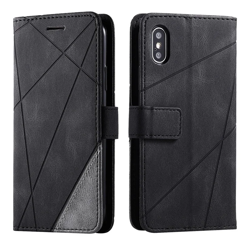 Geometric Leather Flip Case For Xiaomi Mi Redmi Note 7 8 9 10 7A 8A 8T Pro Max Lite A3 9T K20 K30 Wallet Card Holder Slots Cover xiaomi leather case hard