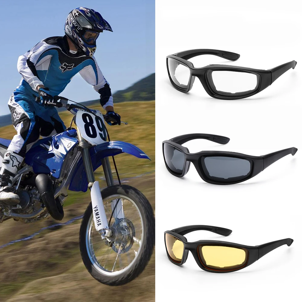 Пластиковые ветрозащитные очки для езды на мотоцикле мягкие удобные Защитные