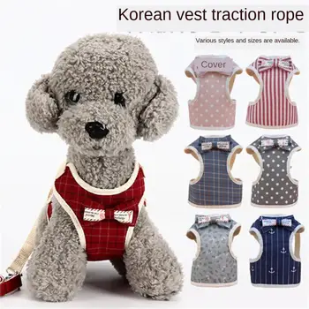 

Medium Pet Dog Collar Harness Leash Set Traction Rope Walk The Dog P Chain Pet Lead Harness Vest for Medium Small Dogs