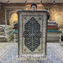 YILONG 2,5 'x4' шелк персидский Восточный ручной работы Древо жизни Молитвенный Ковер(YXR321B
