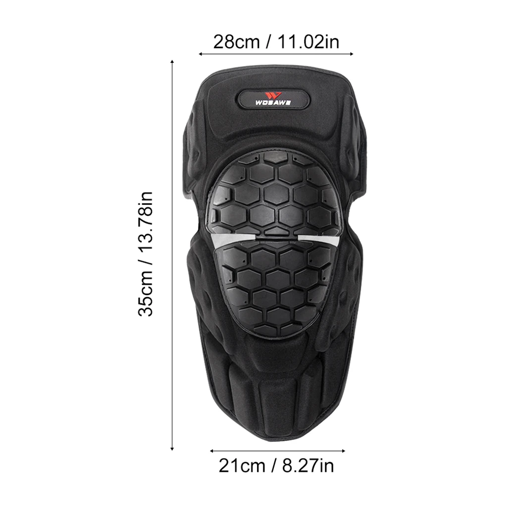 2Pcs Pro MTB Mountain Bike Knee Pad Adjustable Motorcycle Leg and Shin Guards Safety Protective Gear