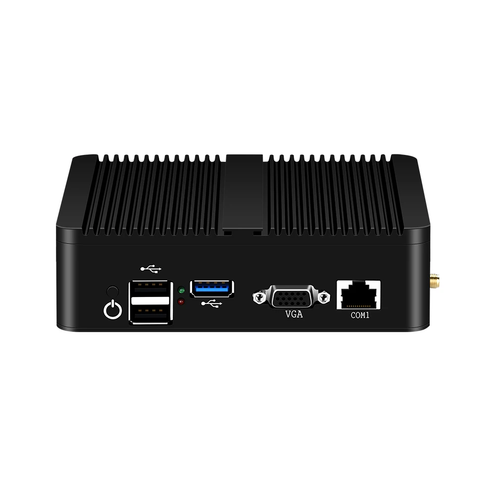 Безвентиляторный мини-ПК pFsense Windows Celeron J1900 Четырехъядерный 4 гигабитный сетевой маршрутизатор 4* RJ45 Wifi промышленный мини-компьютер