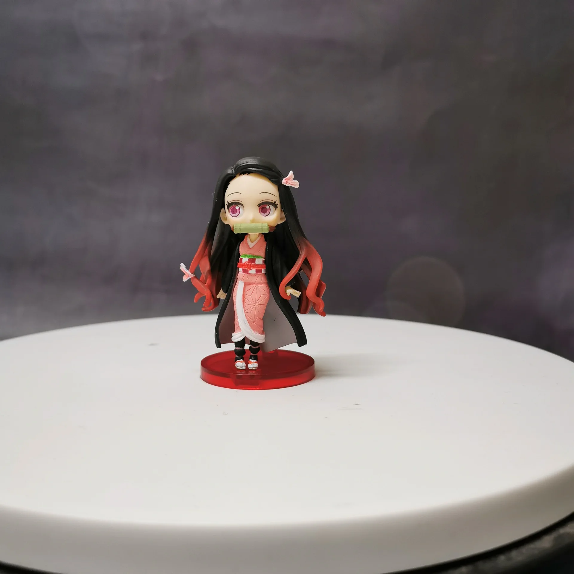 Demon Slayer Kimetsu no Yaiba Nezuko Tanjirou Q Ver. Игрушечных пластиковых экшн фигурок из японского мультфильма "Покемон" Демон убийца фигурка игрушки Figurals 2 шт./компл
