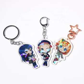 

Custom Keychain Personalized Funny Anime Keychain Charms Anime Keychain Figure Custom Holographic Keychain