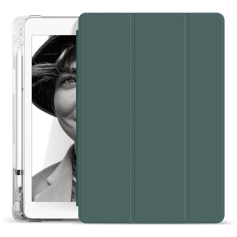 Для iPad Pro 11 2020 Air3 10 5 2 2019 чехол с держателем карандаша для i Pad 2017 2018 12 9 Mini Coque