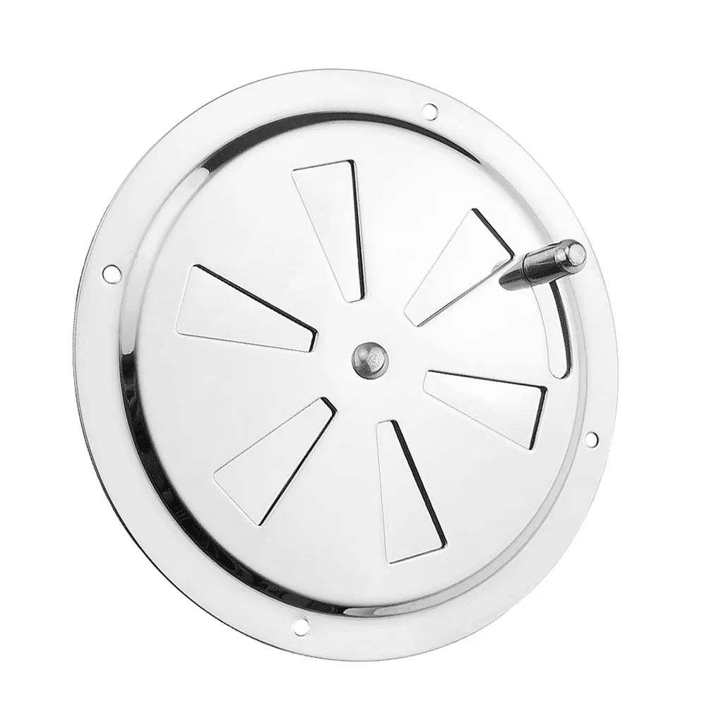 Stainless Steel Boat Marine Air Vent Louver Grille Cover 128mm Ventilation Louvered Ventilator Cover Adjustable Exhaust Vent