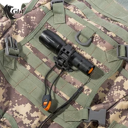 Clip de rueda táctico MOLLE, accesorios de senderismo, hebilla colgante multifunción, soporte de torniquete, mochila militar