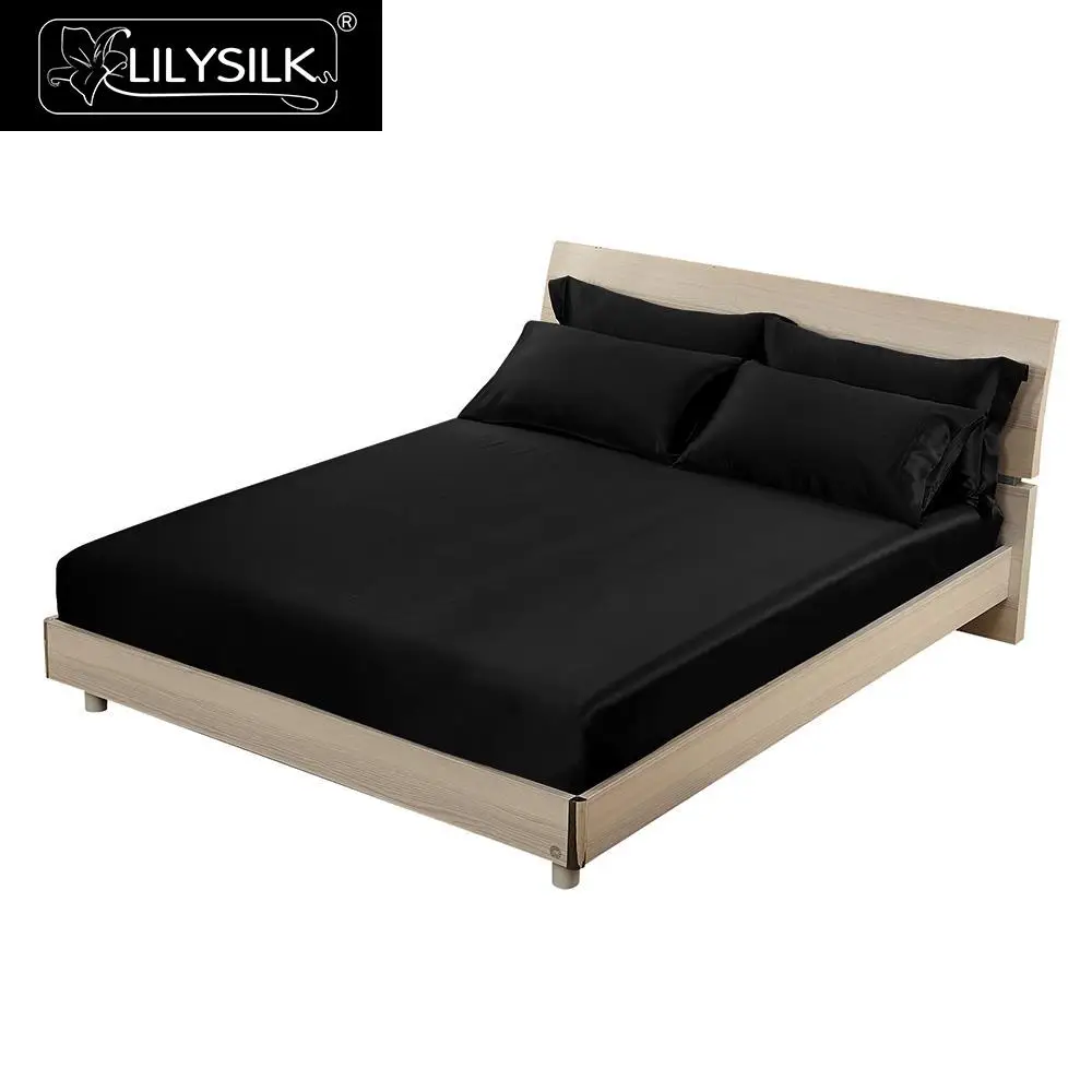 LilySilk простыня шелк Глубокий 25 см Чистый 100 тутового шелкопряда Silk19 momme роскошный бесшовный домашний текстиль распродажа