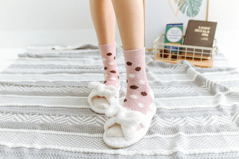 Зима и зима Рождество Sox, желая мяч половина, теплые, милые носки с героями мультфильмов женские теплые носки подарки для женщин
