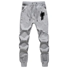 Billie Eilish Streetswear длинные брюки мужские Harajuku фитнес тренировка для бегунов брюки осенние хип-хоп спортивные штаны серые брюки