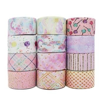 

5 Yards 1.5' 38MM Geometric Patterns Printed Grosgrain Ribbons For Hair Bows DIY Handmade Materials Y2020103002