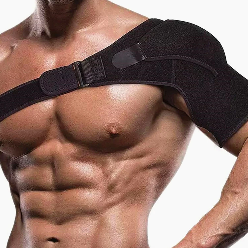 

Adjustable Shoulder Brace With Pressure Pad Neoprene Shoulder Support Shoulder Pain Ice Pack Shoulder Compression Sleeve