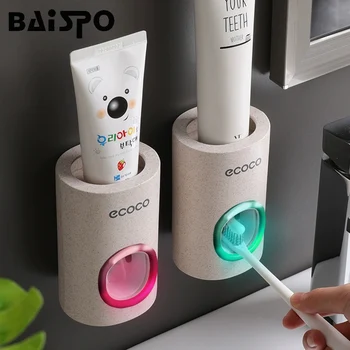 

Automatic Wall-mounted Toothpaste Dispenser Bathroom Pendant Toothpaste Squeezer Bathroom Accessories Toothpaste Holder