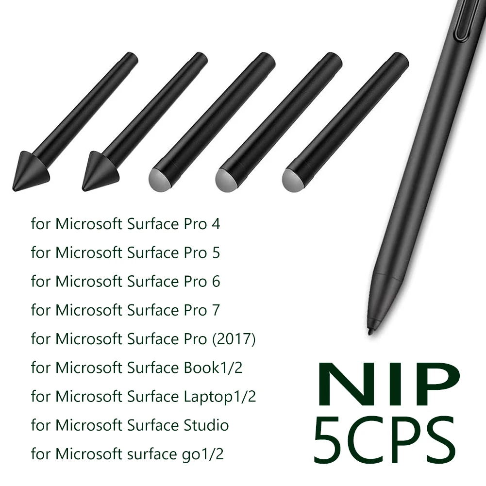 2H, HB, B for Microsoft Surface Pro 5 Pen NEW Official Replacement Pen Tip Kit 