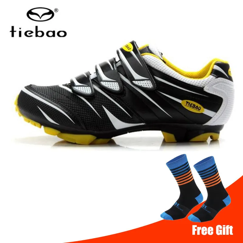 add socks TIEBAO велосипедная обувь sapatilha ciclismo mtb мужские кроссовки wo мужские черные zapatillas deportivas mujer обувь для горного велосипеда - Цвет: add socks